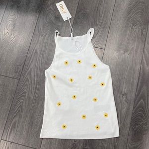 Cropped ONLY sunflower tank NWT